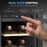 16 Bottle Dual Zone Built-in Wine Cooler Fridge with Glass Door