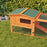 Rabbit Hutch and Run Outdoor Bunny Cage Wooden Guinea Pig Hide House with Sliding Tray, Hay Rack, Ramp, 156 x 58 x 68cm