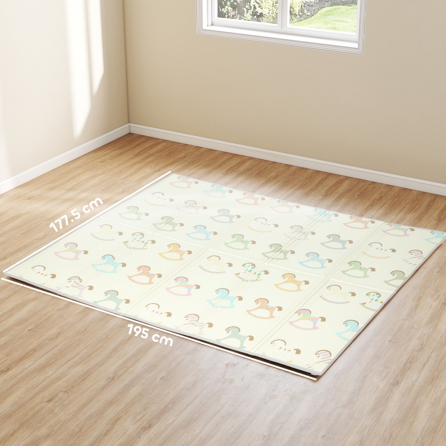 Baby Play Mat Double-Sided, Kids Crawling Mat for Toddlers