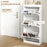 Slim Shoe Storage Cabinet with 3 Flip Drawers for Entryway, White