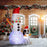 6.2FT Christmas Blow Up Snowman with Dog for Garden Party Outdoor