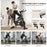 Exercise Bike Indoor Cycling w/ LCD Display, Heart Rate Sensor, Orange