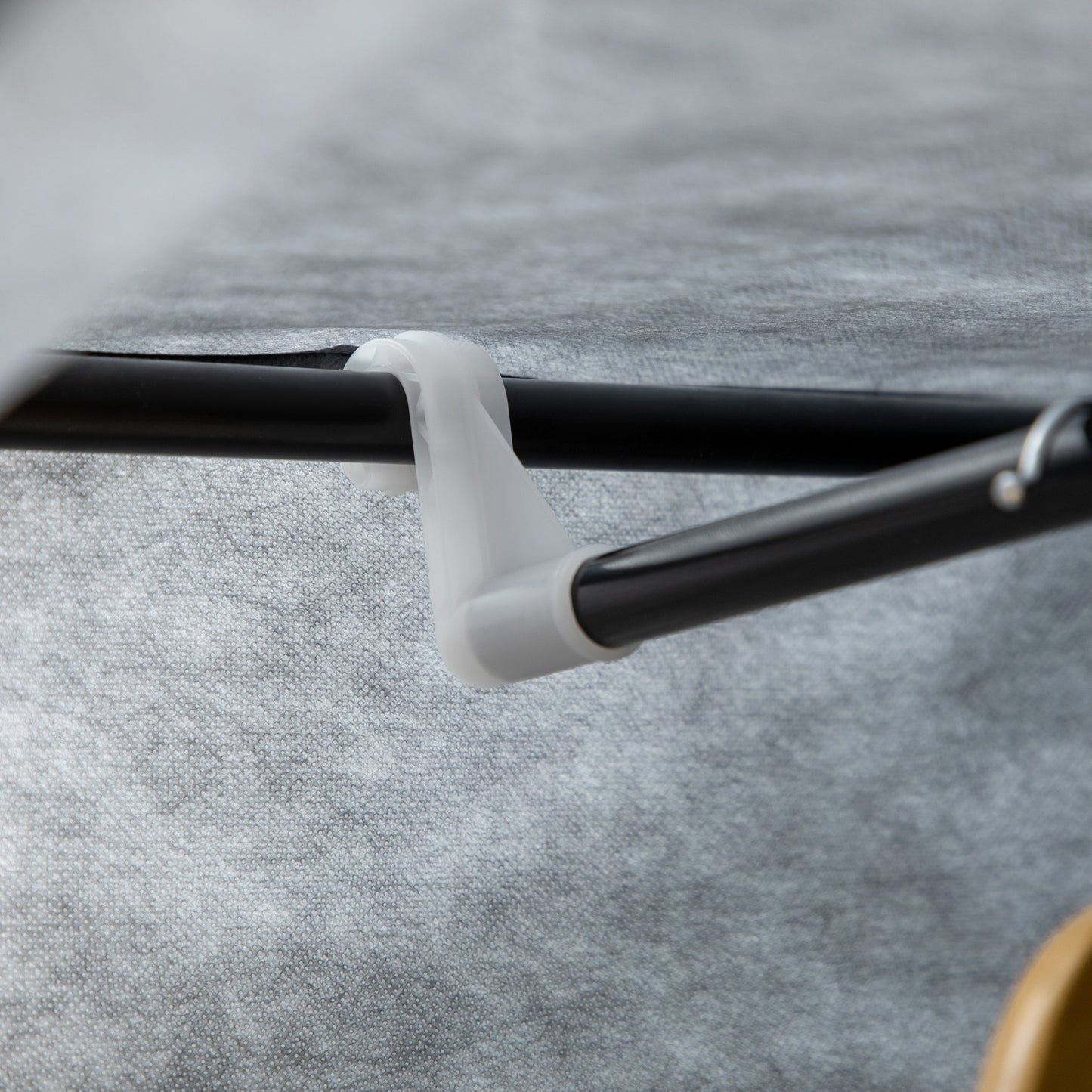 Fabric Wardrobe w/ Shelves Hanging Rail Foldable Closets Dark Grey