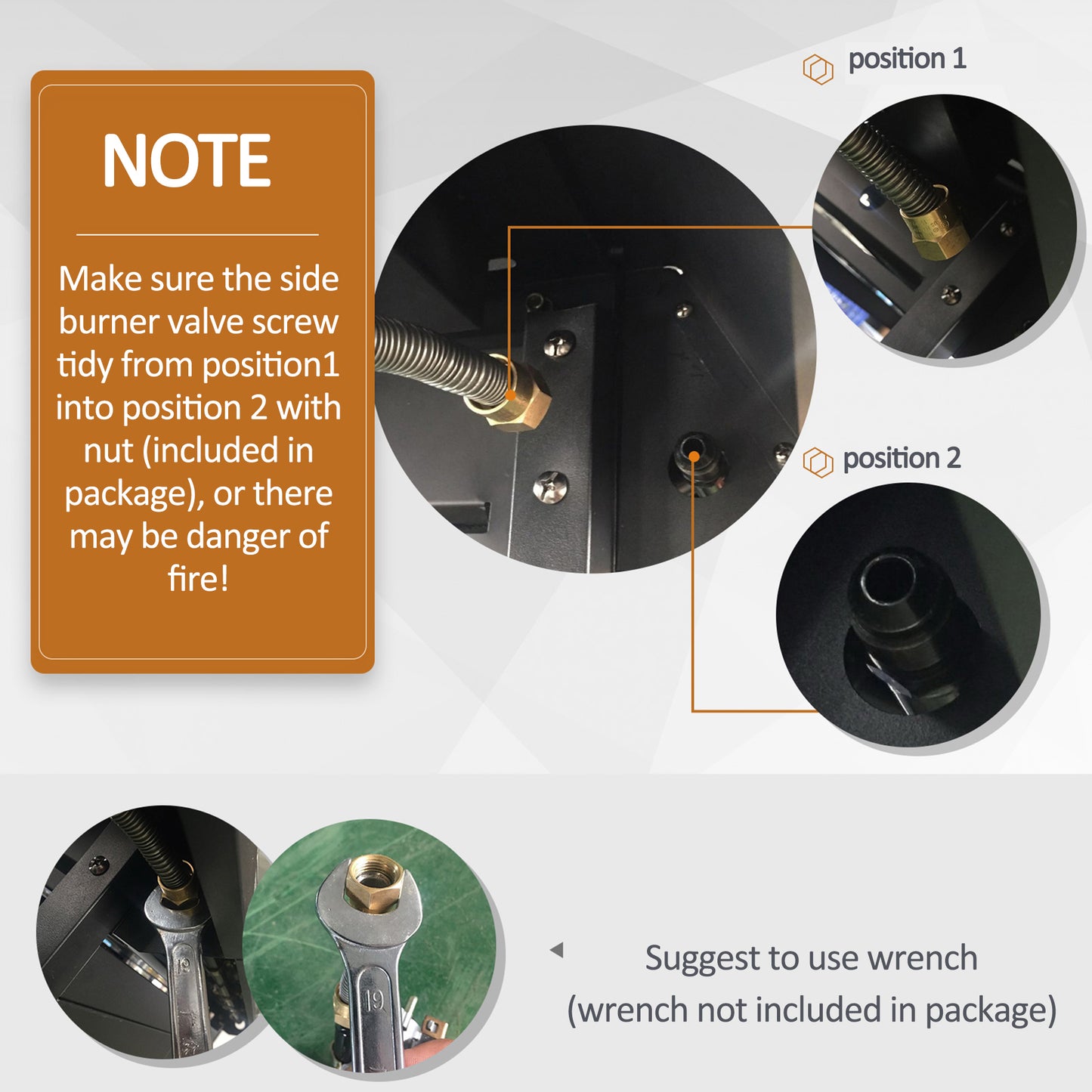 Gas Barbecue Grill 3+1 Burner Garden BBQ w/ Large Cooking Area