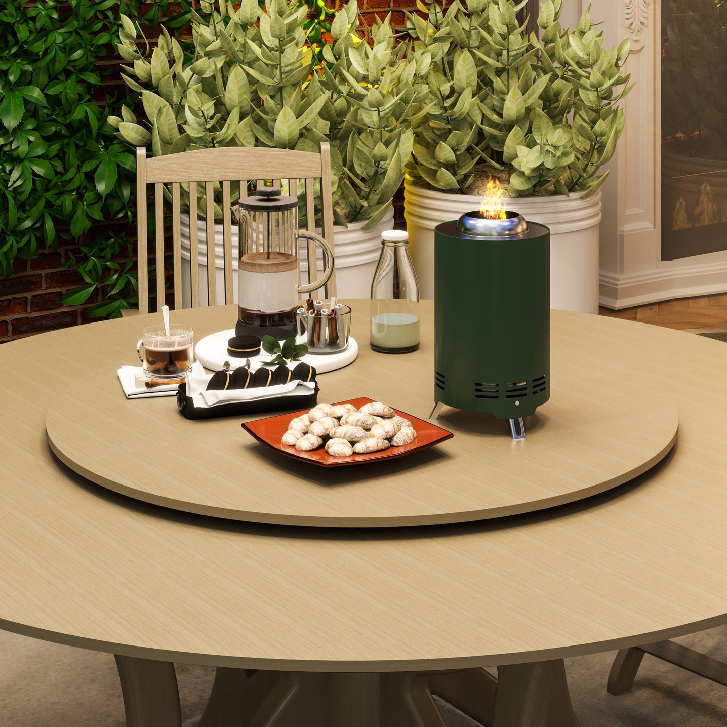 Stainless Steel Smokeless Wood Burning Firepit Garden Fire Pit