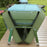 Foldable Suitcase Design Mini Charcoal Barbecue Grill BBQ, Green