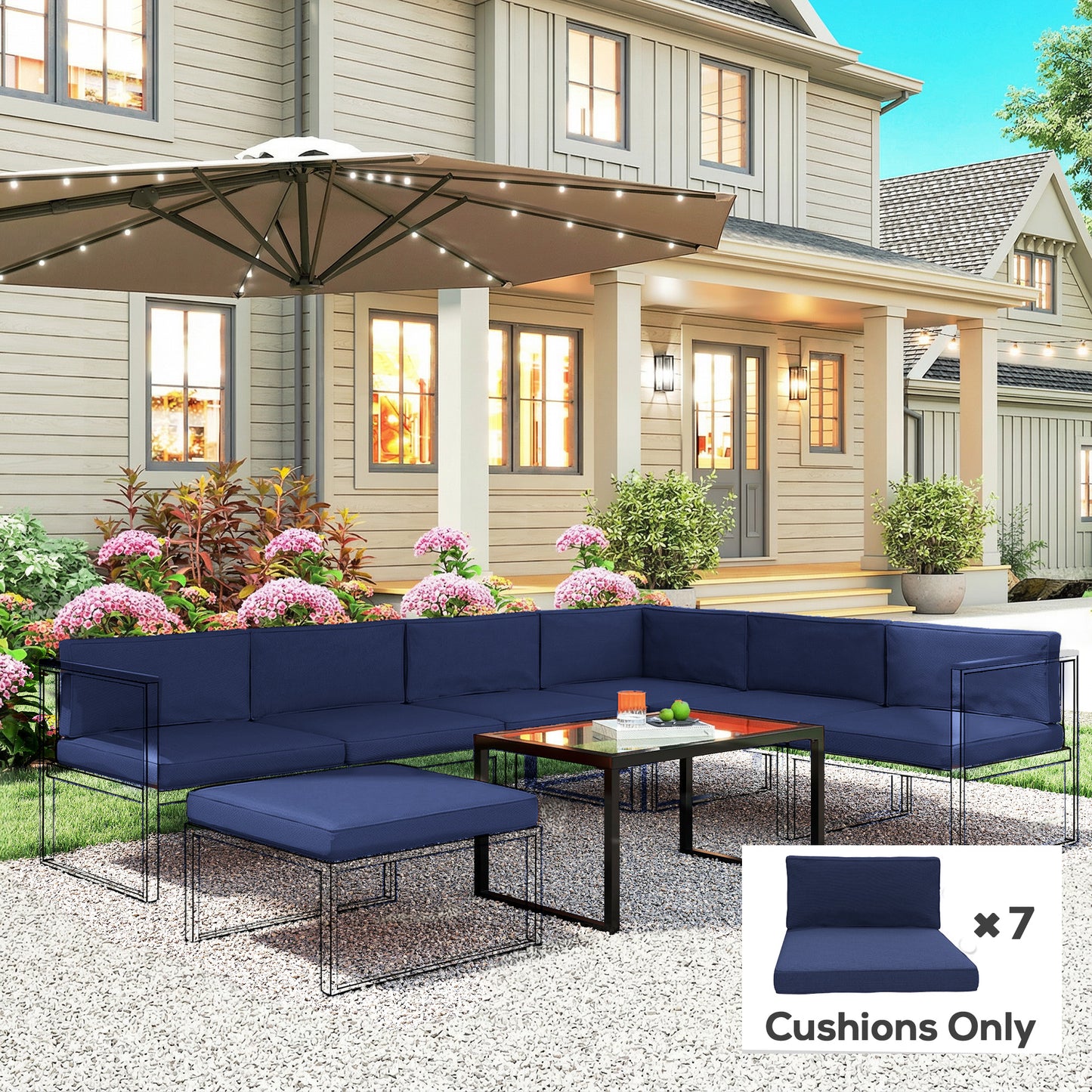 Replacement Cushions for Outdoor Furniture Garden Seat Cushion Pad