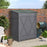 Lockable Garden Wood Storage Shed 139 x 75 x 160cm, Grey