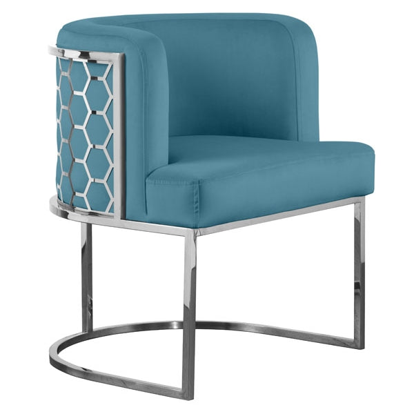 Alveare Dining Chair Silver - Teal