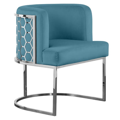 Alveare Dining Chair Silver - Teal