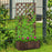 45L Garden Wooden Pine Trough Planter with Topped Trellis