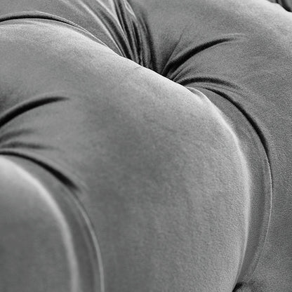 Grosvenor Two Seat Sofa - Dove Grey - Brushed Brass
