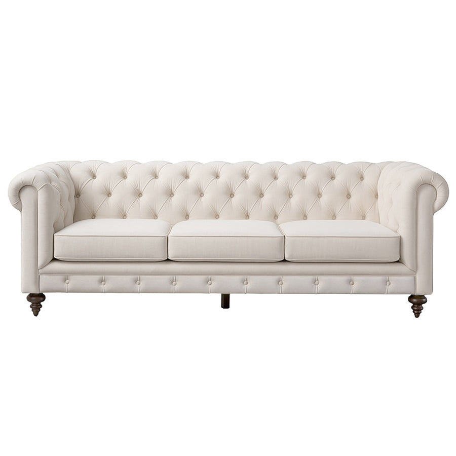 Monty Three Seat Sofa - Chalk