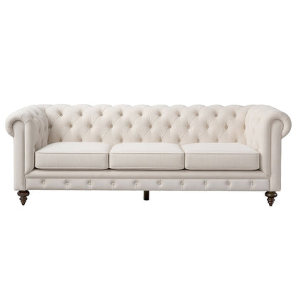 Monty Three Seat Sofa - Chalk