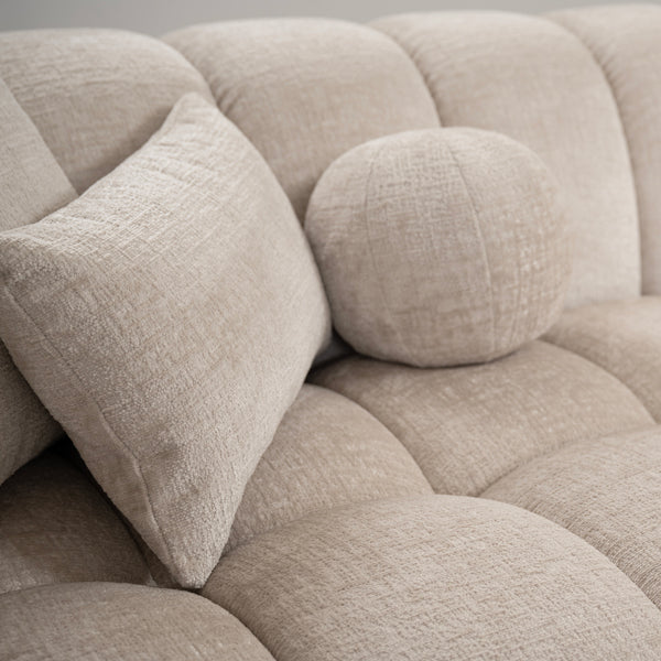 Berlin Right Hand Corner Sofa – Light Taupe Chenille