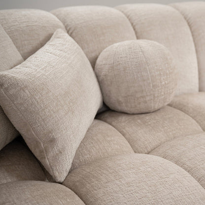 Berlin Right Hand Corner Sofa – Light Taupe Chenille