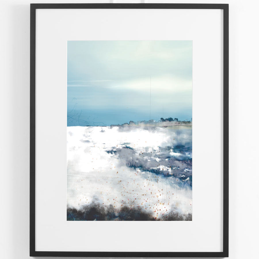 Whale Cove No.1 Wall Art - Black Frame