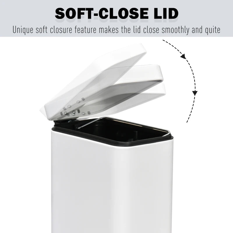 5L Compact Bin With Quiet-Close Pedal Lid
