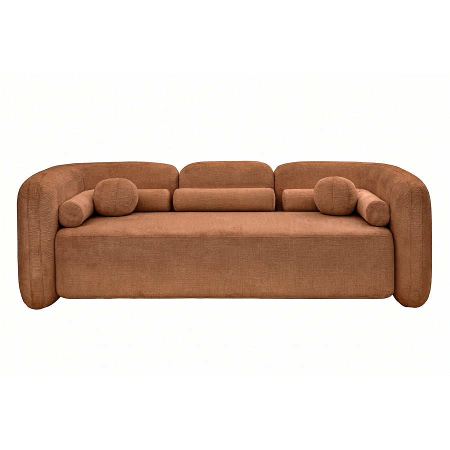 Munich Three Seat Sofa - Terracotta