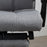 Vibration Massage Office Chair with Heat, Fabric Computer Chair with Head Pillow, Footrest, Armrest, Reclining Back, Grey