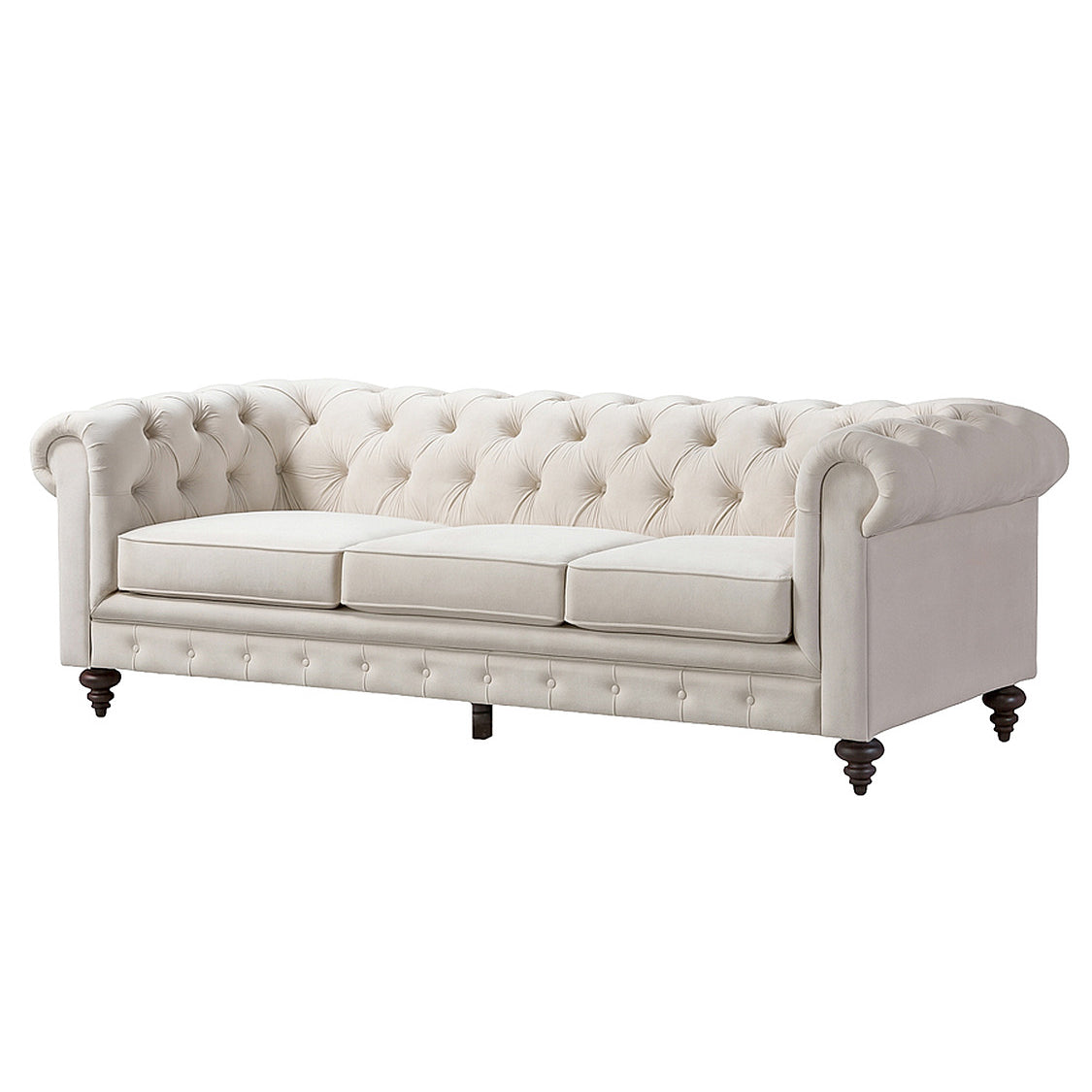 Monty Three Seat Sofa - Chalk