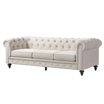 Monty Three Seat Sofa - Chalk