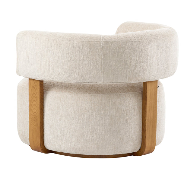 Pax Accent chair - Light Taupe - Chestnut