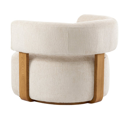 Pax Accent chair - Light Taupe - Chestnut