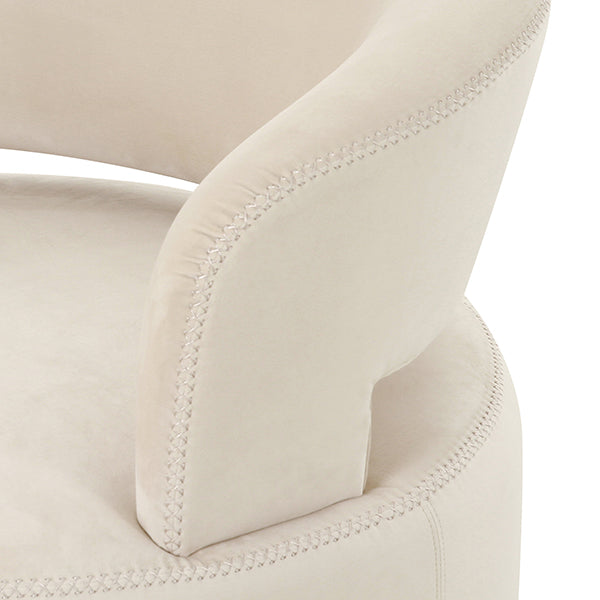 Carlton Swivel Armchair – Chalk