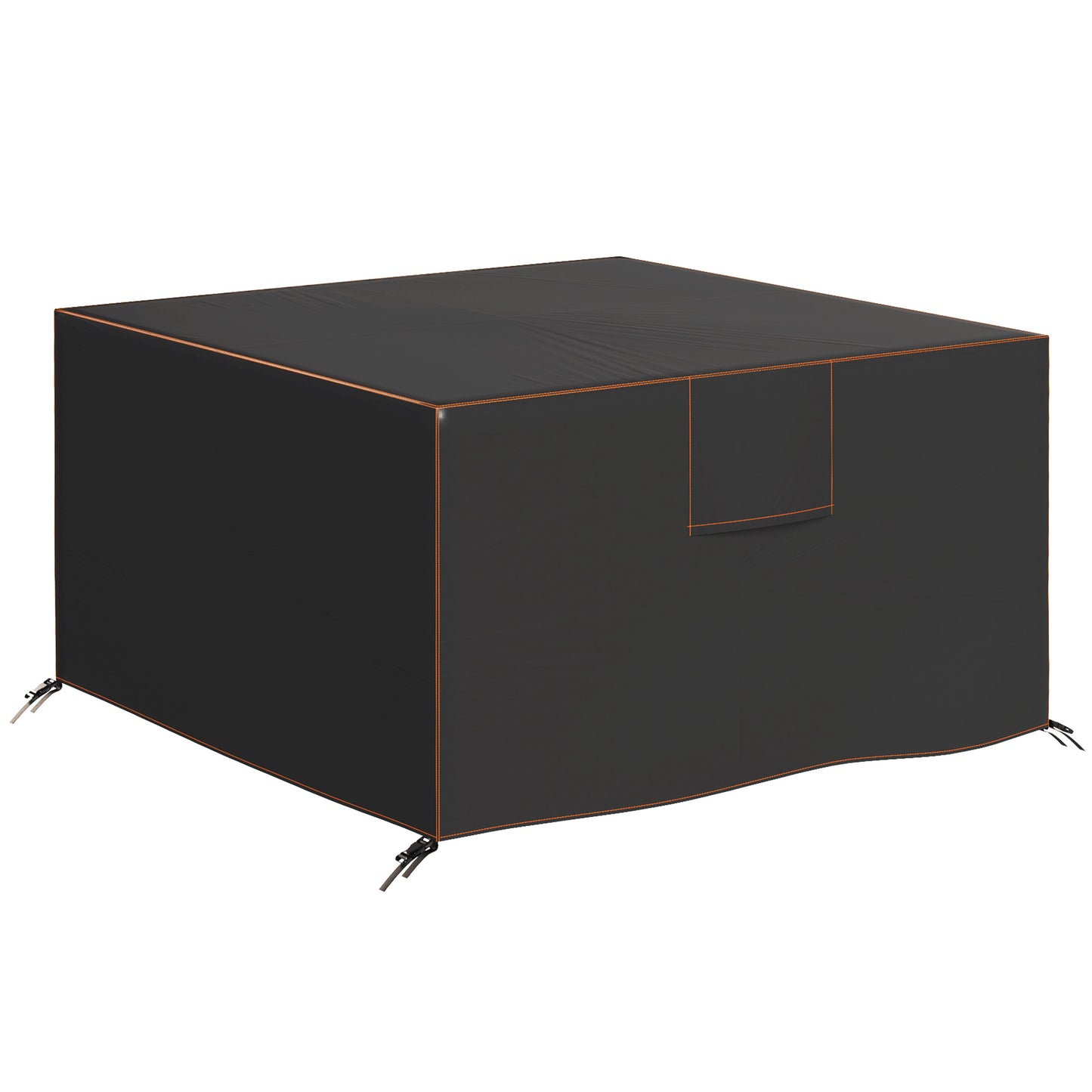 Garden Furniture Cover, 420D Waterproof, 125 x 125 x 74 cm, Black