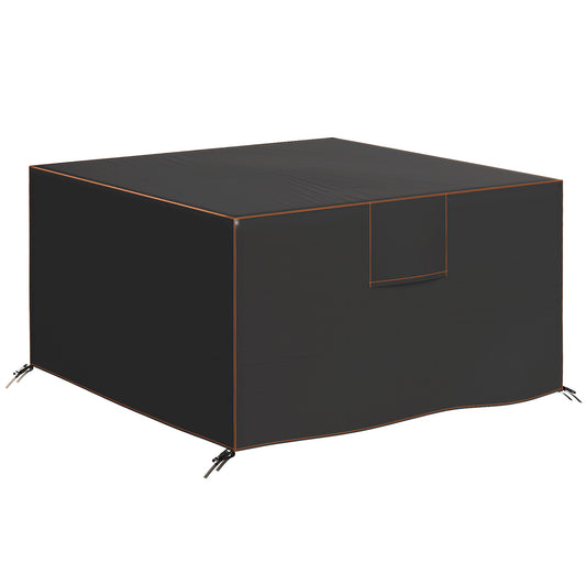 Garden Furniture Cover, 420D Waterproof, 125 x 125 x 74 cm, Black