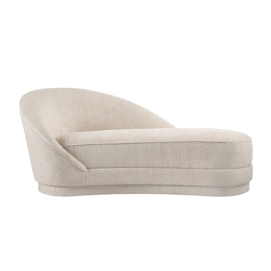 Selini Chaise Longue – Light Taupe Chenille