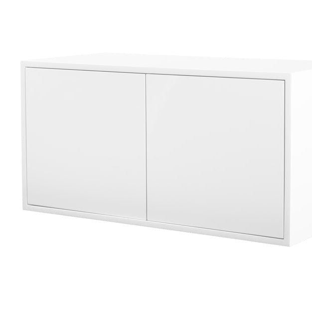 Set of 2 Inga White Floating Sideboards