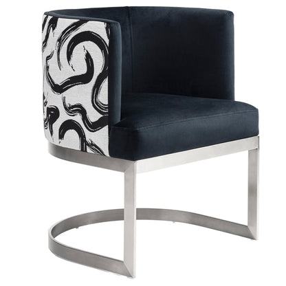 Suki Dining Chair – Brushed Stainless Steel Base