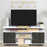 TV Cabinet Stand Entertainment Center Media Console Storage Grey, White