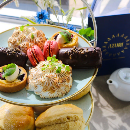 Treat Yourself to an Elegant French Afternoon Tea at Azure Brasserie, Bar & Terrace – Enjoy a Selection of Cakes, Pastries, Scones & Finger Sandwiches - Just £19.95pp!