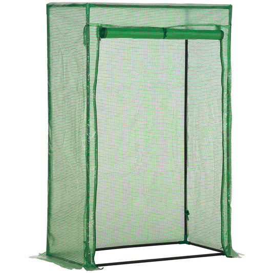 100 x 50 x 150cm Greenhouse w/ Zipper Roll-up Door Outdoor Green