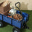 Garden Cart with Removable Liner, Quick-Release Sides, Blue