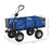 Garden Cart with Removable Liner, Quick-Release Sides, Blue