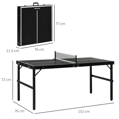 5ft Mini Table Tennis Table, Folding Ping Pong Table