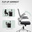 Mesh Desk Chair with Tilt Function, Lumbar Support, Black