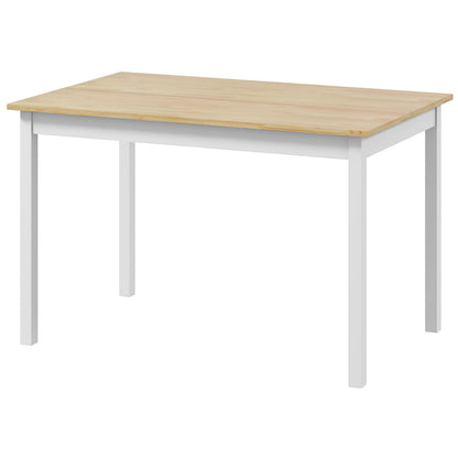 Dining Table Farmhouse Kitchen Table w/ Wood Frame for Dining Room