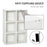 Cubic Cabinet Bookcase Storage Shelves for Home Office, White