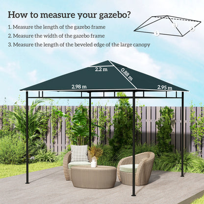 3 x 3 m Gazebo Canopy Replacement Cover, Gazebo Roof Replacement