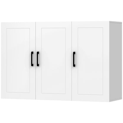 Wall Mounted Bathroom Cabinet with Adjustable Shelves, White
