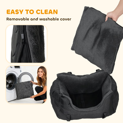 Dog Car Seat for Small Dogs, Dog Booster Car Seat with Fixed Buckle