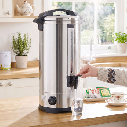 24L Catering Urn, 2500W Stainless Steel Tea Urn with Keep Warm