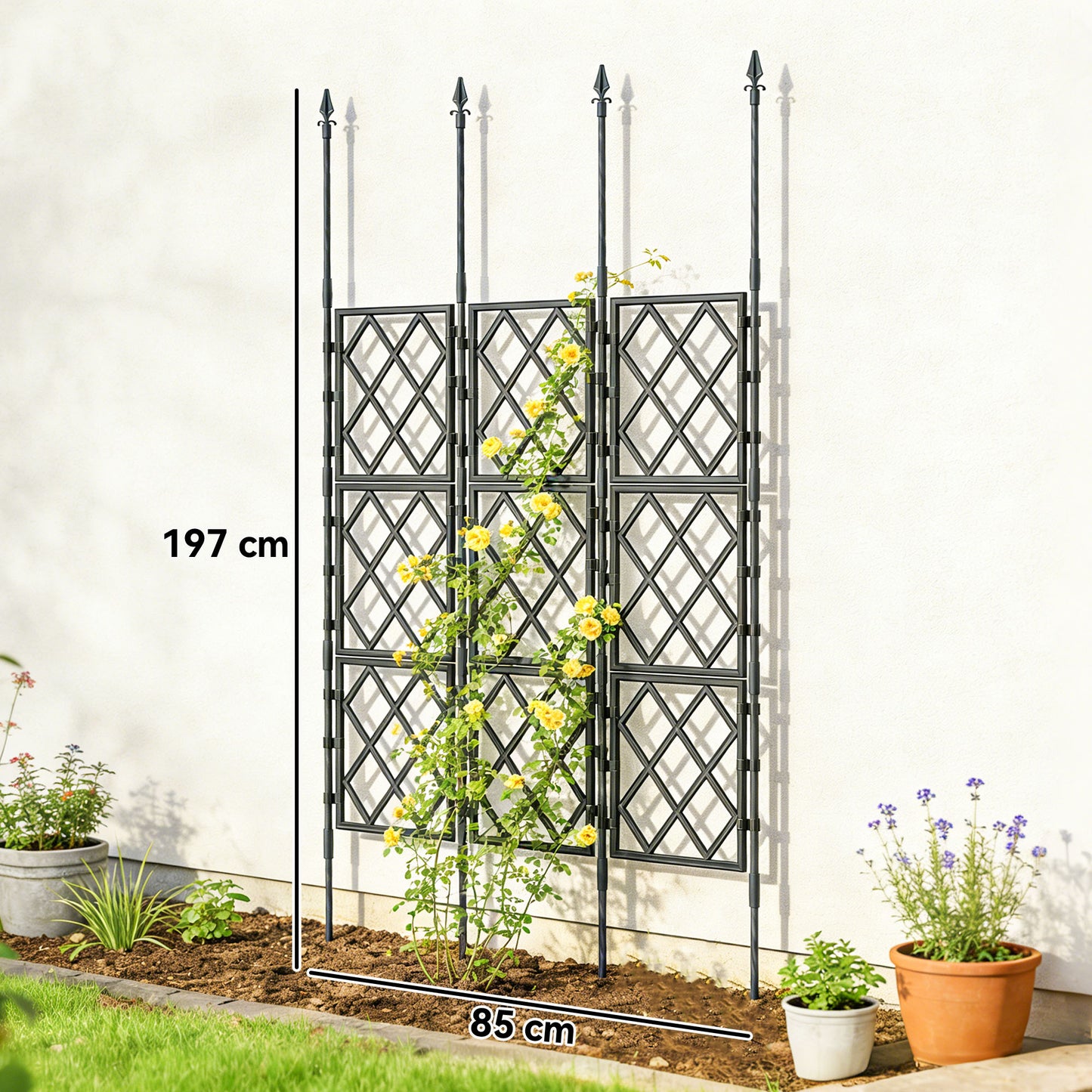 Foldable Garden Trellis, Lattice Climbing Support Trellis