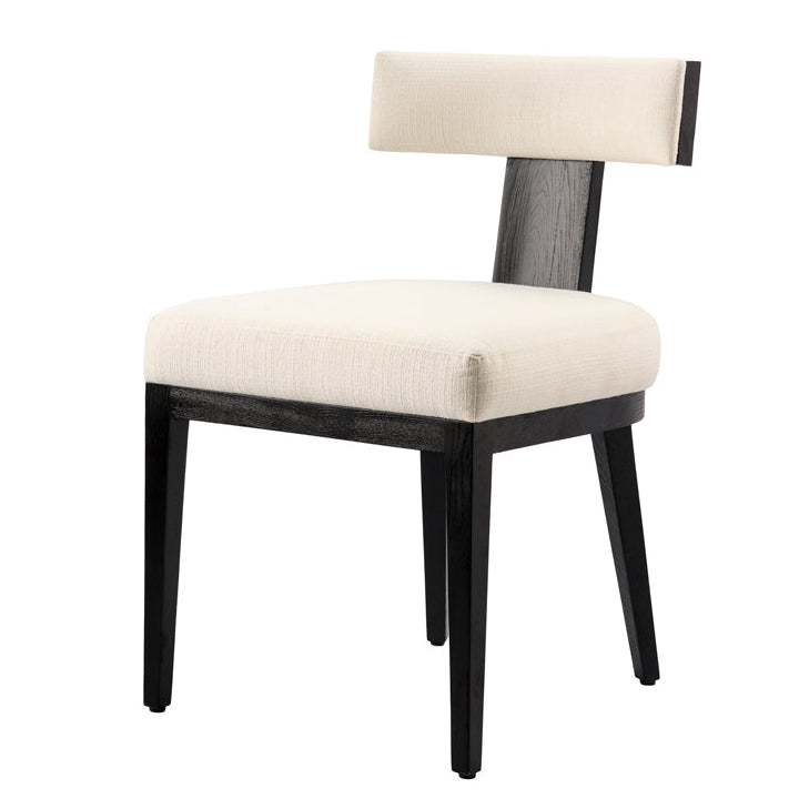 Juno Circular Dining Table and 6 Vista Dining chairs