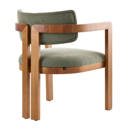 Jolie Dining Chair – Sage Green – Chestnut Frame
